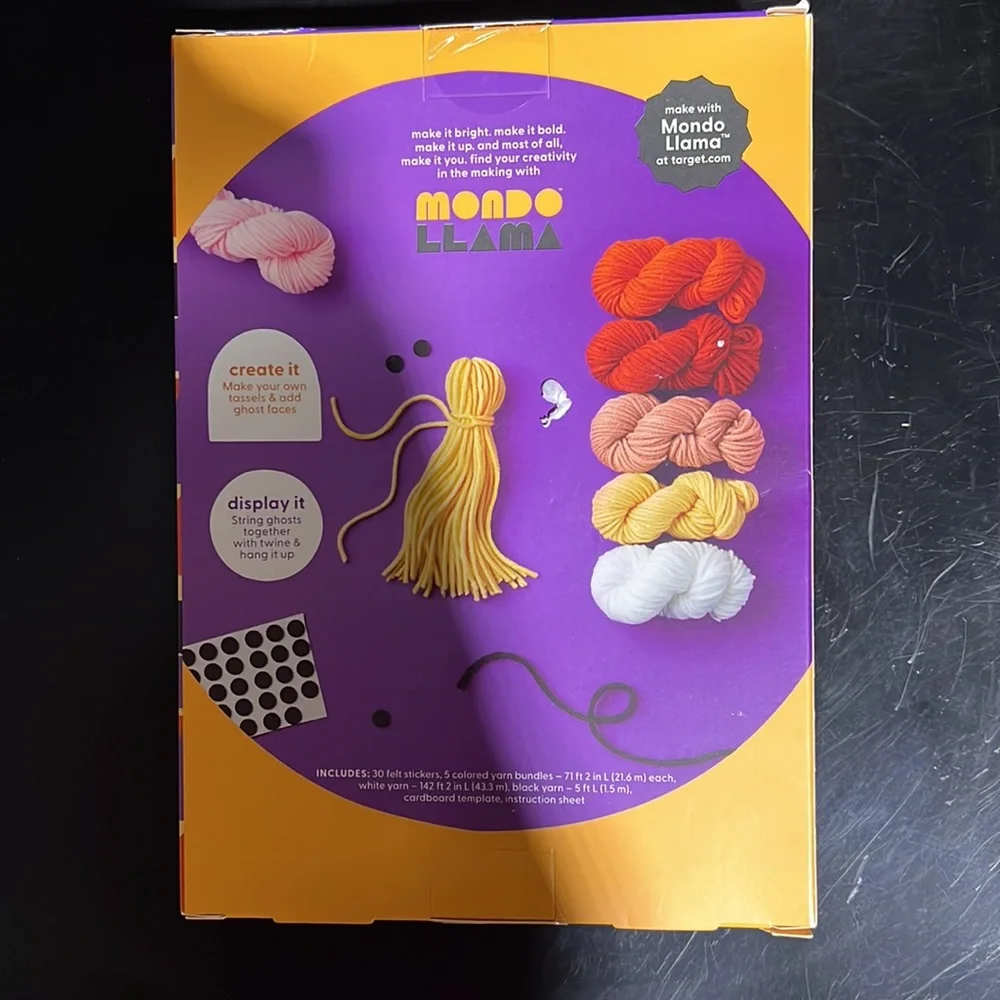 Mondo Llama Create-your-own- Ghost Garland Kit Craft Kit From Target DIY